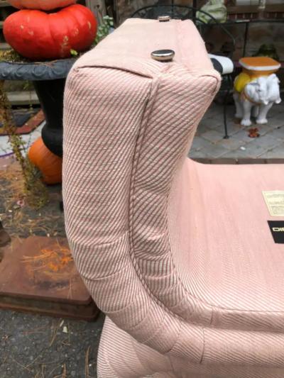 Vladimir Kagan Stylish Pair Vladimir Kagan for Directional Waterfall Ottoman Bench Mid Century