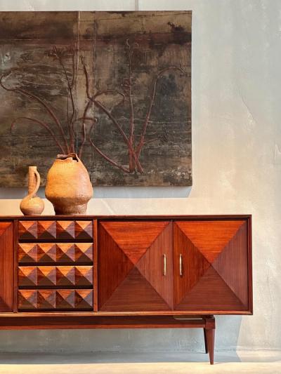 Vladimir Kagan UNUSUAL MID CENTURY WALNUT SIDEBOARD ENFILADE 1960