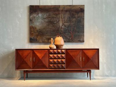 Vladimir Kagan UNUSUAL MID CENTURY WALNUT SIDEBOARD ENFILADE 1960