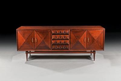 Vladimir Kagan UNUSUAL MID CENTURY WALNUT SIDEBOARD ENFILADE 1960