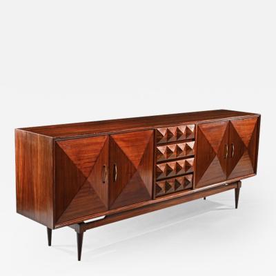 Vladimir Kagan UNUSUAL MID CENTURY WALNUT SIDEBOARD ENFILADE 1960