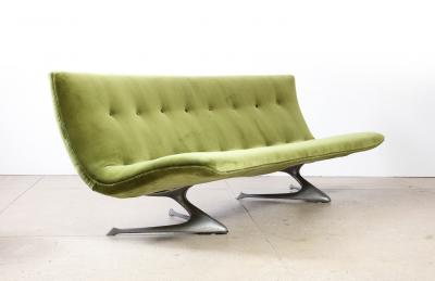 Vladimir Kagan Unicorn Sofa by Vladimir Kagan