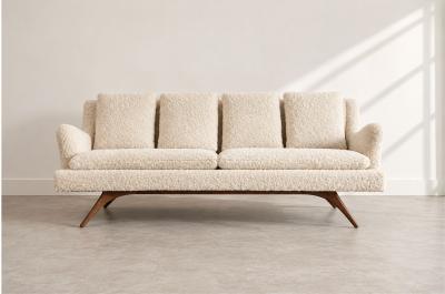 Vladimir Kagan Venetian Sofa by Vladimir Kagan in Shearling C 1950s