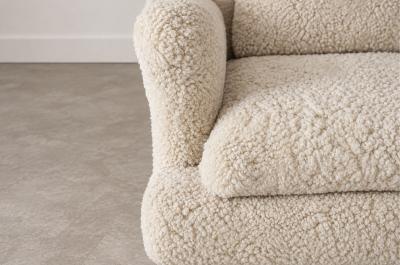 Vladimir Kagan Venetian Sofa by Vladimir Kagan in Shearling C 1950s