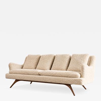 Vladimir Kagan Venetian Sofa by Vladimir Kagan in Shearling C 1950s