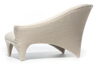 Vladimir Kagan Vladimir Kagan A Symmetric Settee in Ivory Boucl by Directional c 1991