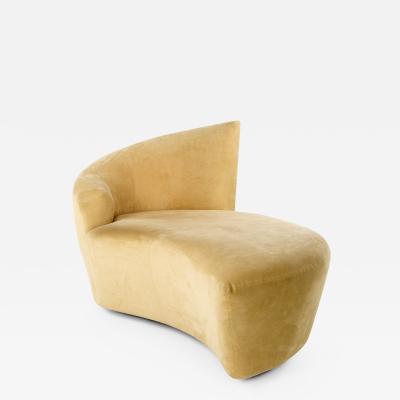 Vladimir Kagan Vladimir Kagan Bilbao Mid Century Swivel Chaise Lounge Chair