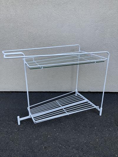 Vladimir Kagan Vladimir Kagan Capricorn iron Glass Bar Cart