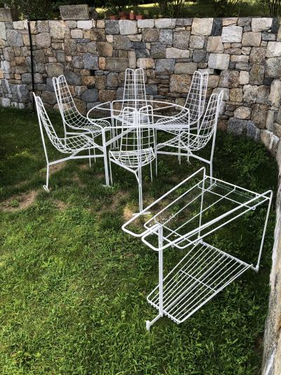Vladimir Kagan Vladimir Kagan Capricorn iron Glass Bar Cart