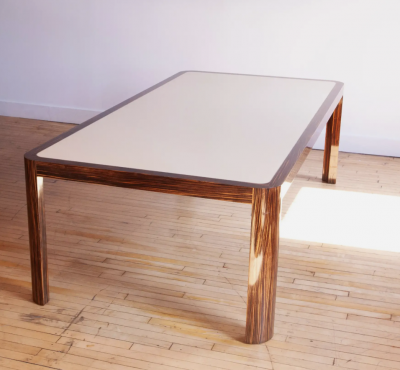 Vladimir Kagan Vladimir Kagan Dining Room Table Zebrawood 1970s