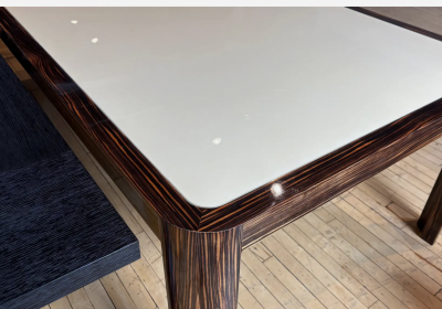 Vladimir Kagan Vladimir Kagan Dining Room Table Zebrawood 1970s