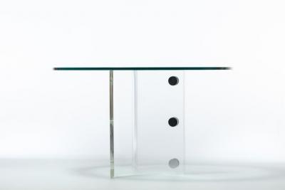 Vladimir Kagan Vladimir Kagan Lucite Glass Dining or Center Table c 1970s