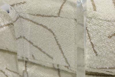 Vladimir Kagan Vladimir Kagan Lucite Leg Lounge Chairs in Elitis Boucle