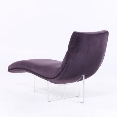 Vladimir Kagan Vladimir Kagan Mid Century Erica Lucite Chaise Lounge