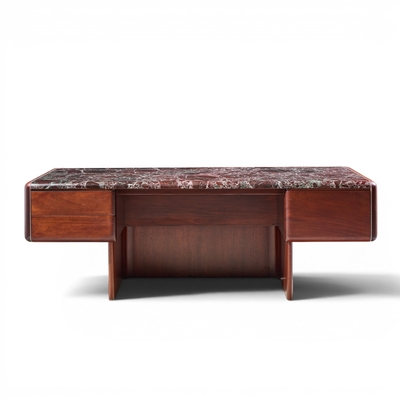 Vladimir Kagan Vladimir Kagan Mid Century Marble Top Executive Desk