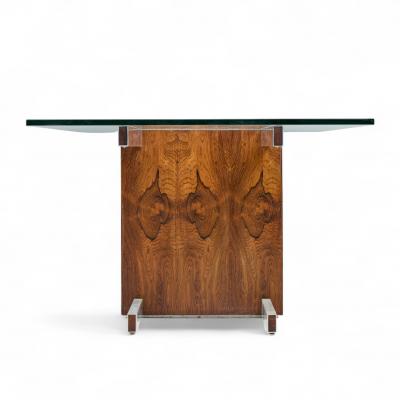 Vladimir Kagan Vladimir Kagan Model 6705 Cubist Rosewood Expanding Dining Table with 2 Leaves