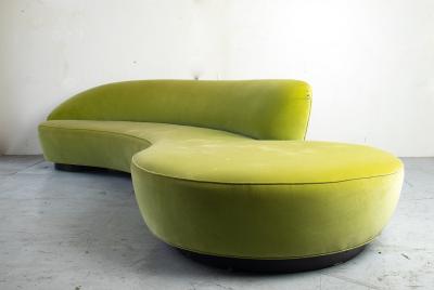 Vladimir Kagan Vladimir Kagan Monumental Serpentine Sofa Available for Custom Upholstery