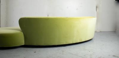 Vladimir Kagan Vladimir Kagan Monumental Serpentine Sofa Available for Custom Upholstery