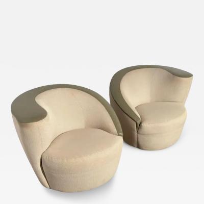 Vladimir Kagan Vladimir Kagan Nautilus Corksrew swivel chairs By Directional