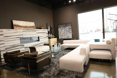 Vladimir Kagan Vladimir Kagan Omnibus Sofa in Holly Hunt Great Outdoors White Boucle