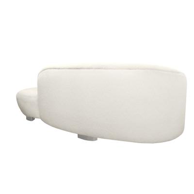 Vladimir Kagan Vladimir Kagan Pair of Serpentine Style Sofas with Chrome Feet