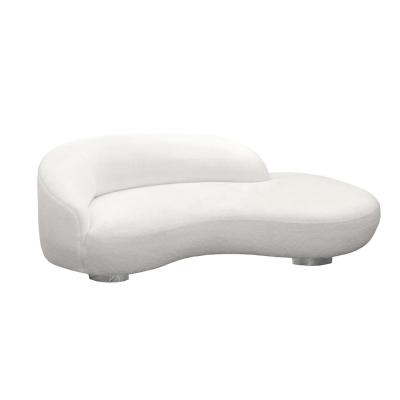 Vladimir Kagan Vladimir Kagan Pair of Serpentine Style Sofas with Chrome Feet