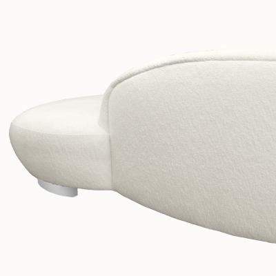 Vladimir Kagan Vladimir Kagan Pair of Serpentine Style Sofas with Chrome Feet