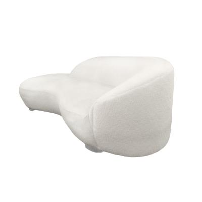 Vladimir Kagan Vladimir Kagan Pair of Serpentine Style Sofas with Chrome Feet