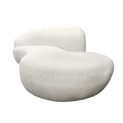 Vladimir Kagan Vladimir Kagan Pair of Serpentine Style Sofas with Chrome Feet