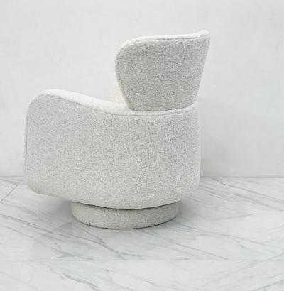 Vladimir Kagan Vladimir Kagan Papa Bear Swivel Rocking Chair in Boucle Directional 1980s