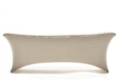 Vladimir Kagan Vladimir Kagan Post Modern Marilyn Sofa in Ivory White Boucl
