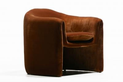 Vladimir Kagan Vladimir Kagan Sculptural Chairs for Preview in Caramel Velvet c 1980