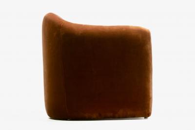 Vladimir Kagan Vladimir Kagan Sculptural Chairs for Preview in Caramel Velvet c 1980
