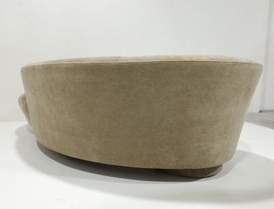 Vladimir Kagan Vladimir Kagan Serpentine Cloud Sofa in Maharam Mushroom Mohair