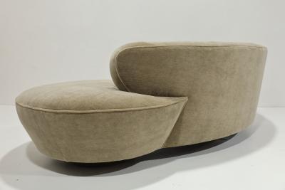 Vladimir Kagan Vladimir Kagan Serpentine Cloud Sofa in Maharam Mushroom Mohair