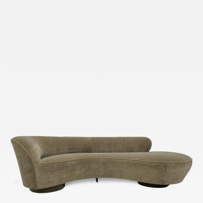Vladimir Kagan Vladimir Kagan Serpentine Cloud Sofa in Maharam Mushroom Mohair