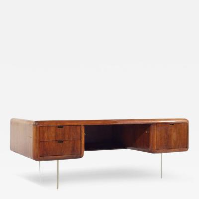 Vladimir Kagan Vladimir Kagan Style Gianni Walnut and Lucite Executive Desk