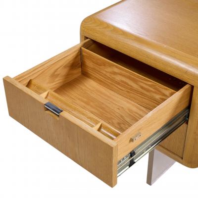 Vladimir Kagan Vladimir Kagan Style Gianni Walnut and Lucite Executive Desk
