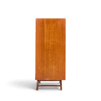 Vladimir Kagan Vladimir Kagan Style Mid Century Walnut Gentlemans Chest Highboy Dresser