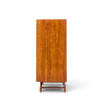 Vladimir Kagan Vladimir Kagan Style Mid Century Walnut Gentlemans Chest Highboy Dresser