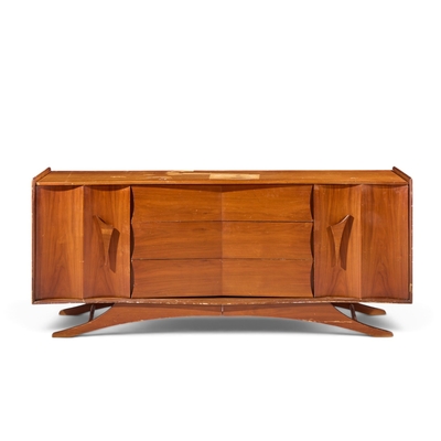 Vladimir Kagan Vladimir Kagan Style Mid Century Walnut Lowboy Dresser