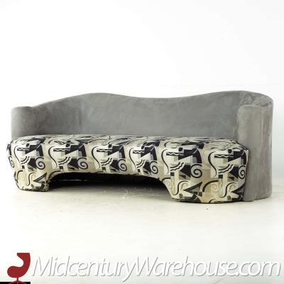 Vladimir Kagan Vladimir Kagan Style Weiman Mid Century Sculptural Curved Sofa