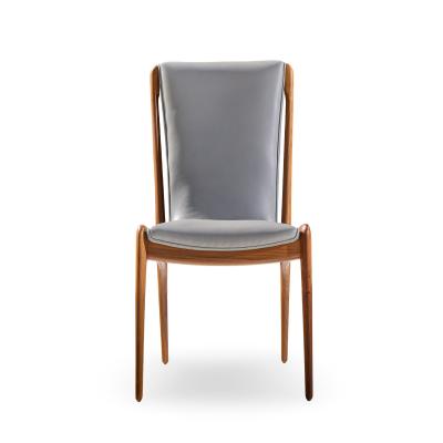 Vladimir Kagan Vladimir Kagan VK101 VK102 Sculpted Walnut and Leather Sling Chairs Set of 12