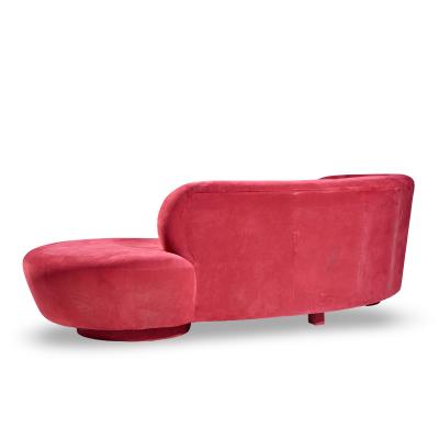 Vladimir Kagan Vladimir Kagan for Directional Mid Century Cloud Suede Sculpted Sofa