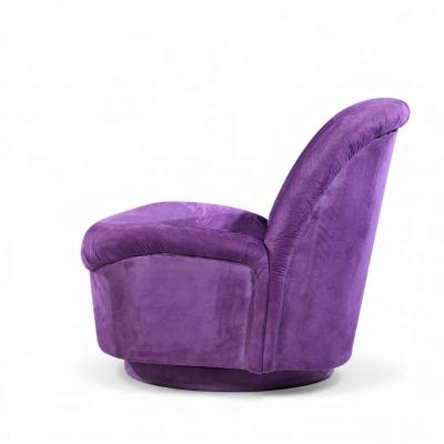 Vladimir Kagan Vladimir Kagan for Directional Mid Century Swivel Lounge Chairs Pair