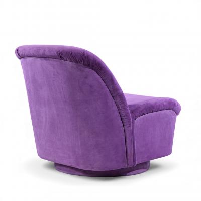 Vladimir Kagan Vladimir Kagan for Directional Mid Century Swivel Lounge Chairs Pair