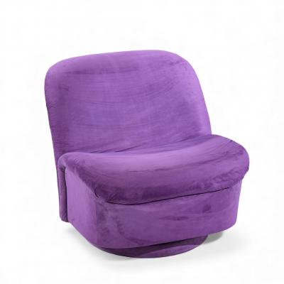 Vladimir Kagan Vladimir Kagan for Directional Mid Century Swivel Lounge Chairs Pair