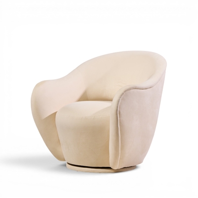 Vladimir Kagan Vladimir Kagan for Directional Model 100A Mid Century Swivel Lounge Chair Pair