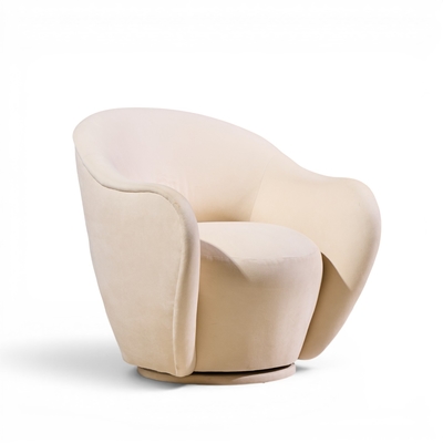 Vladimir Kagan Vladimir Kagan for Directional Model 100A Mid Century Swivel Lounge Chair Pair