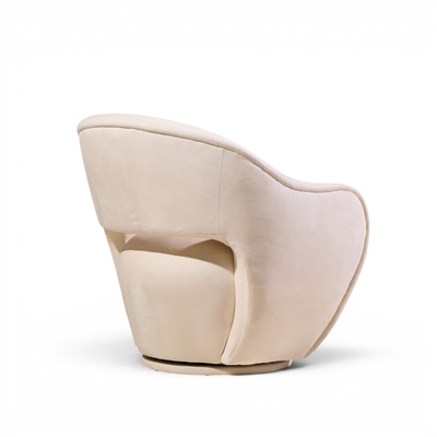 Vladimir Kagan Vladimir Kagan for Directional Model 100A Mid Century Swivel Lounge Chair Pair